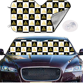 Royal Arch Chapter Windshield Cover - (Gold/White) - Bricks Masons