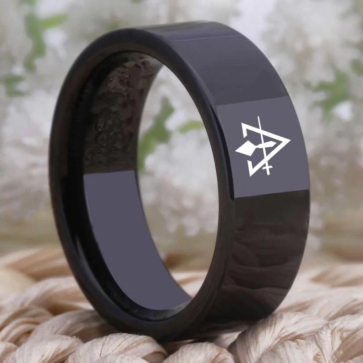 Council Ring - Black Tungsten - Bricks Masons