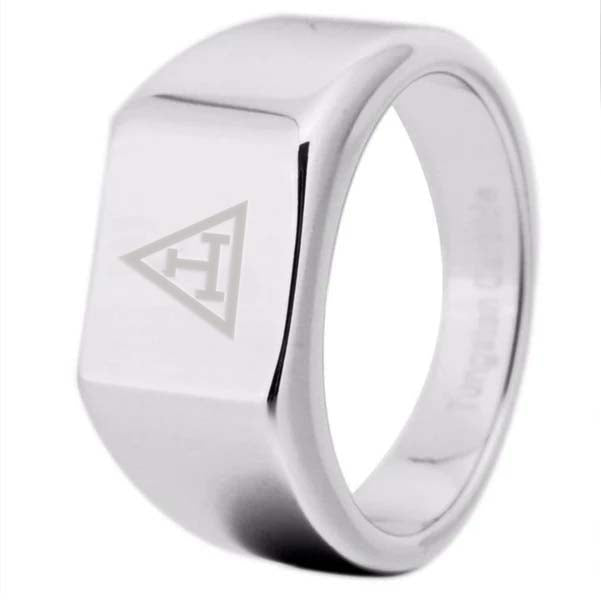 Royal Arch Chapter Ring - 12MM Width Silver - Bricks Masons