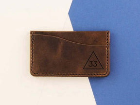 33rd Degree Scottish Rite Wallet - Dark Brown - Bricks Masons