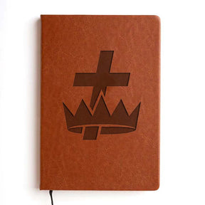 Knights Templar Journal - Brown Faux Leather - Bricks Masons