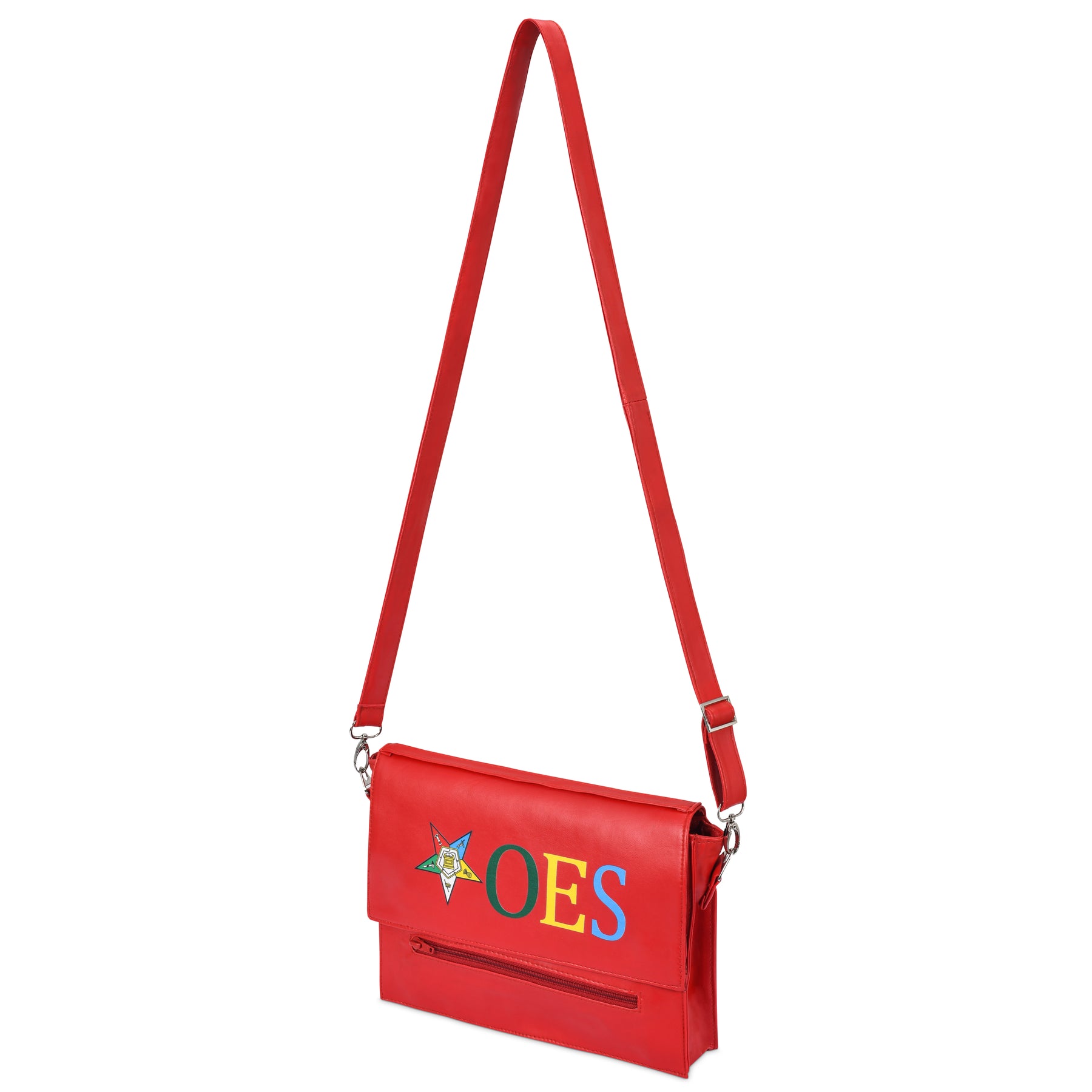 OES Handbag - Red Leather - Bricks Masons