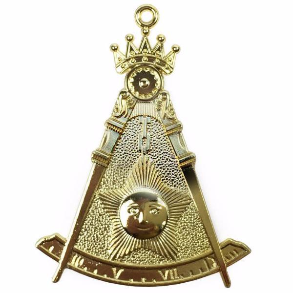 Past Master Blue Lodge Collar Jewel - Gold Craft - Bricks Masons