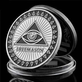 Master Mason Blue Lodge Coin - Commemorative - Bricks Masons
