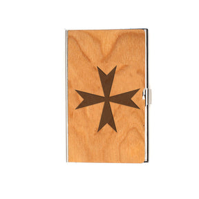 Order Of Malta Commandery Business Card Holder - (RFID Protection) - Bricks Masons