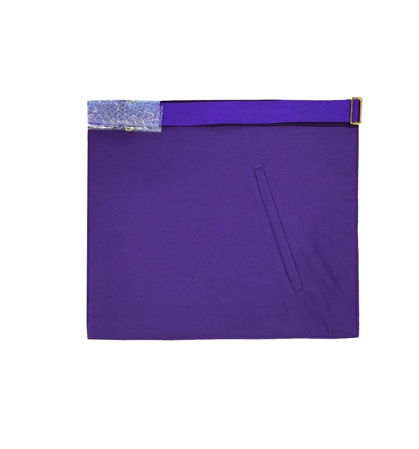 Past Master Blue Lodge Apron - Purple Velvet with Gold Hand Embroidery - Bricks Masons