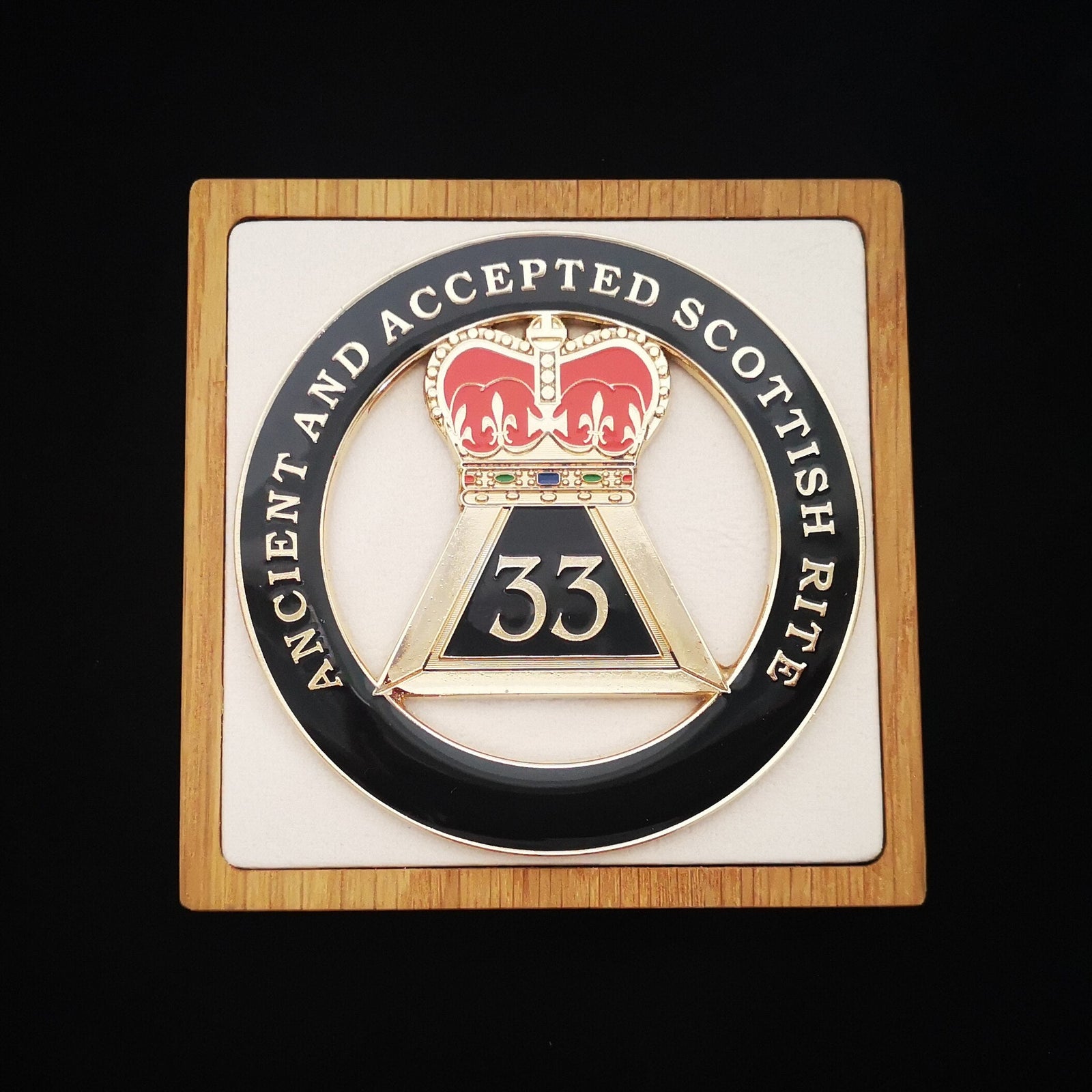 Scottish Rite Auto Emblem Home 33rd Degree Scottish Rite Car Emblem - Ancient And Accepted Medallion