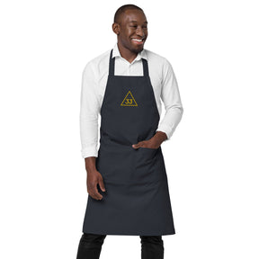 33rd Degree Scottish Rite Kitchen Apron - Various Organic Cotton Colors - Bricks Masons