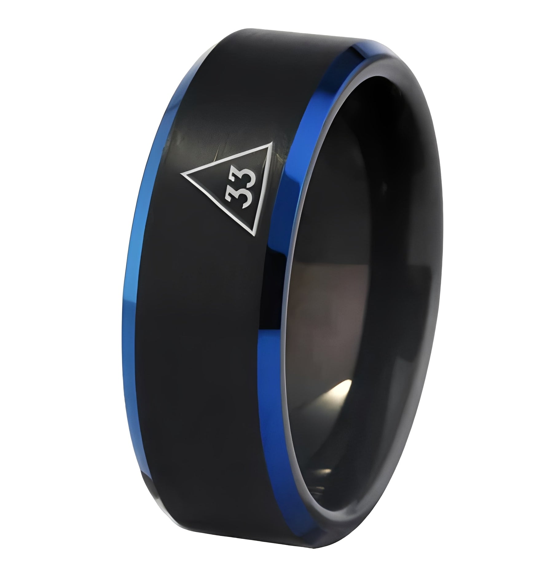 33rd Degree Scottish Rite Ring - Black Stone Color - Bricks Masons