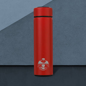 33rd Degree Scottish Rite Vacuum Flask - Wings Down Various Colors - Bricks Masons