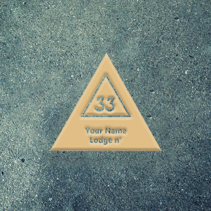 33rd Degree Scottish Rite Wall Monograms - Various Sizes - Bricks Masons