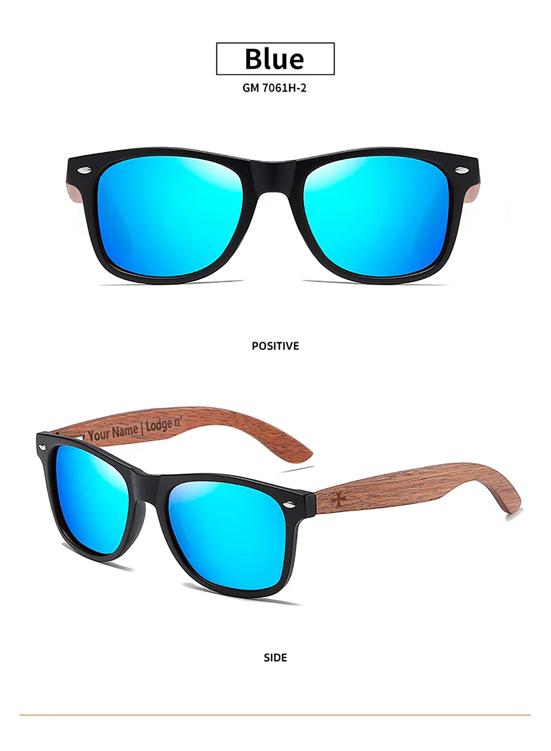 Grand Master Blue Lodge Sunglasses - UV Protection - Bricks Masons