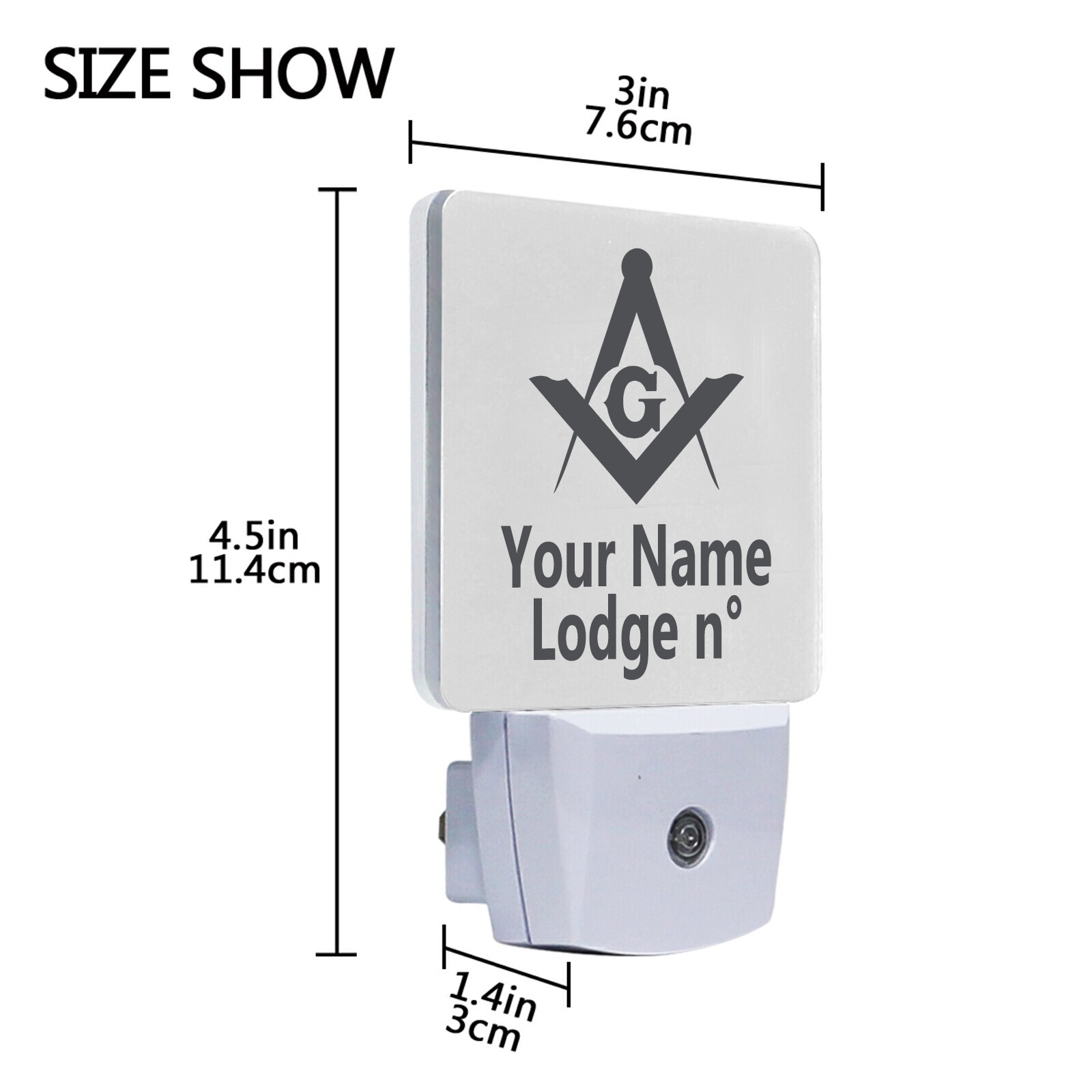 Master Mason Blue Lodge LED Sign - 2 Pieces Plug-in - Bricks Masons
