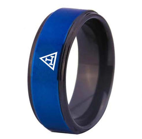 Royal Arch Chapter Ring - Blue Tungsten - Bricks Masons