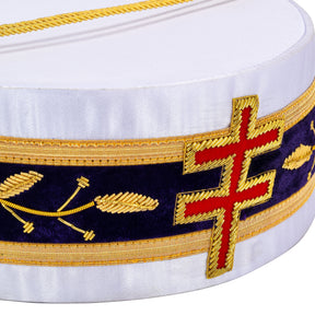 33rd Degree Scottish Rite Crown Cap - Hand Embroidery - Bricks Masons