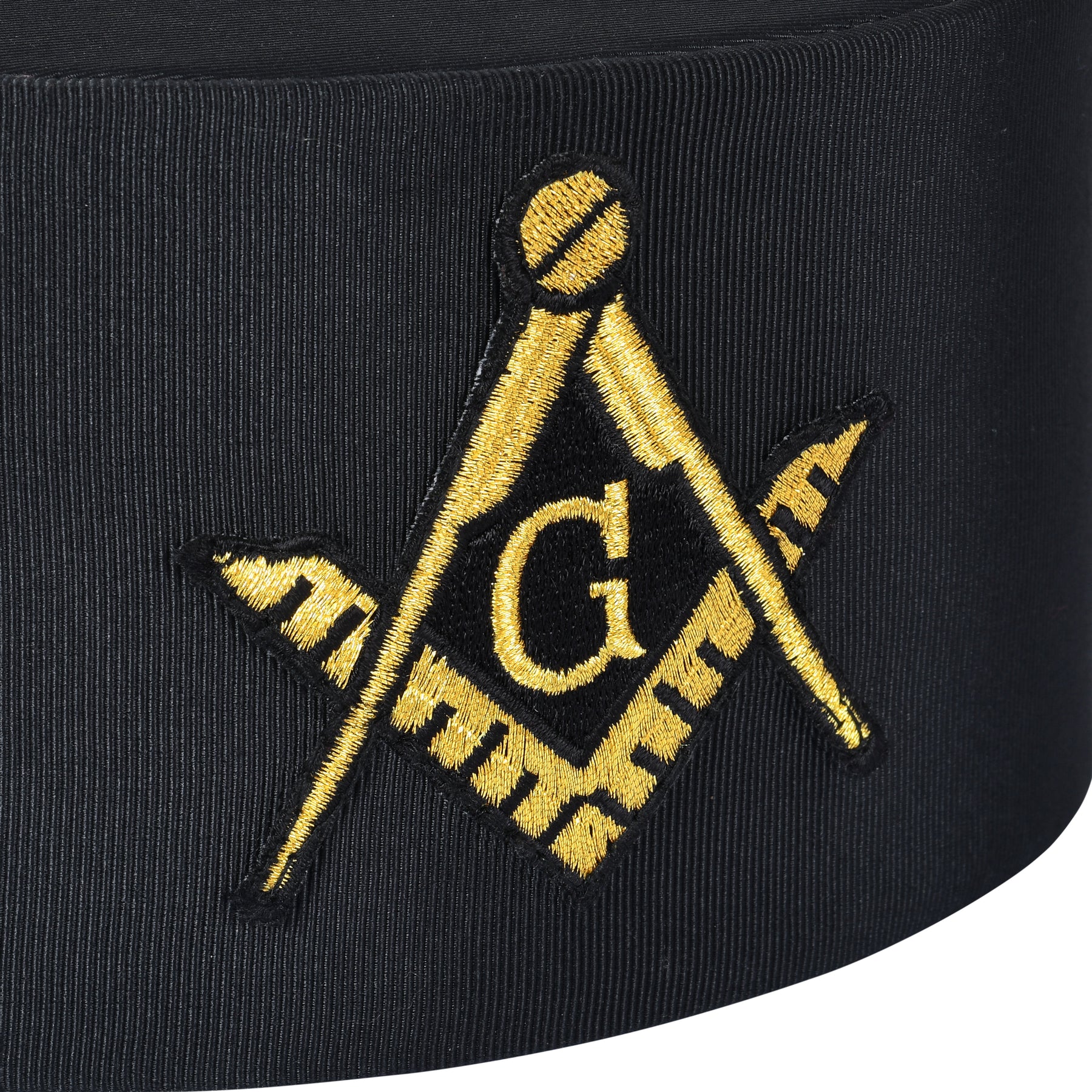 Master Mason Blue Lodge Crown Cap - Black rayon - Bricks Masons