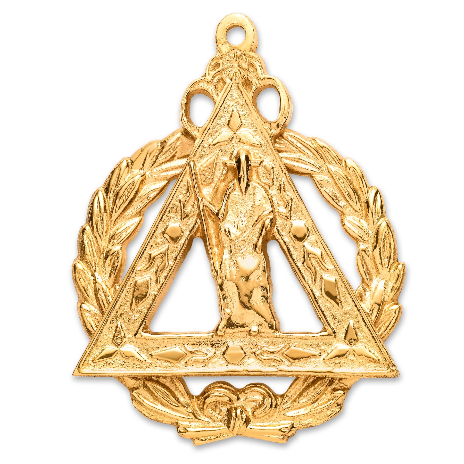 Grand Principal Sojourner Royal Arch Chapter Officer Collar Jewel - Gold Plated - Bricks Masons