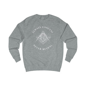 Master Mason Blue Lodge Sweatshirt - Always Conceal Never Reveal - Bricks Masons