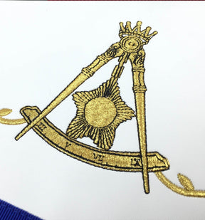 14th Degree Scottish Rite Apron - Blue Machine Embroidery - Bricks Masons