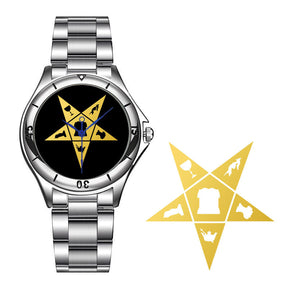 OES Wristwatch - Stainless Steel - Bricks Masons