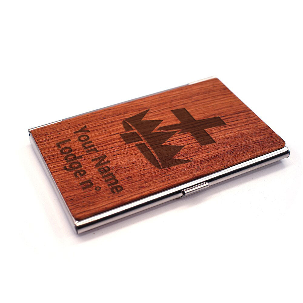 Knights Templar Commandery Business Card Holder - (RFID Protection) - Bricks Masons