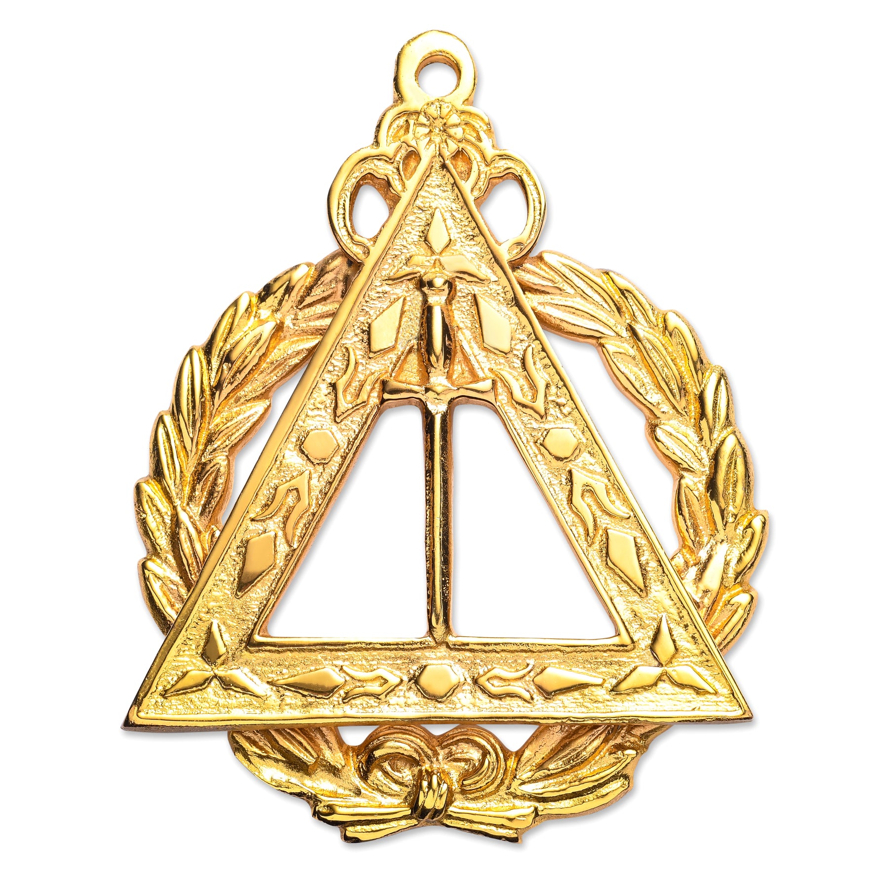 First Veil Royal Arch Chapter Officer Collar Jewel - Gold Metal - Bricks Masons