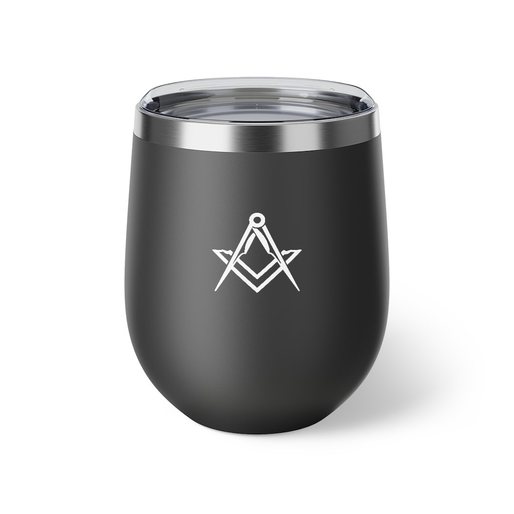 Master Mason Blue Lodge Vacuum Cup - Square & Compass 12oz - Bricks Masons