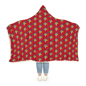 OES Blanket - Hooded In Red - Bricks Masons