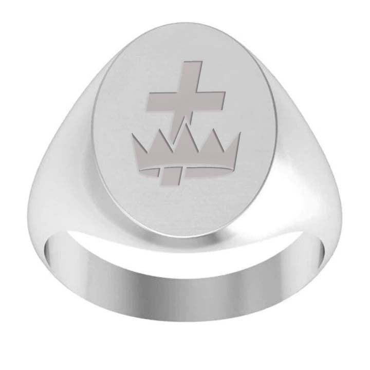 Knights Templar Commandery Ring - Sterling Silver - Bricks Masons