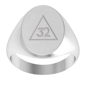 32nd Degree Scottish Rite Ring - Sterling Silver - Bricks Masons