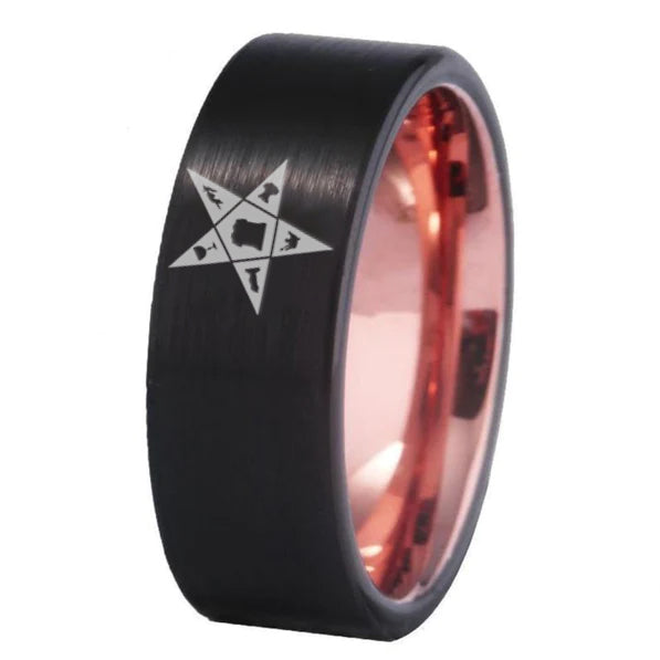 OES Ring - Black - Bricks Masons