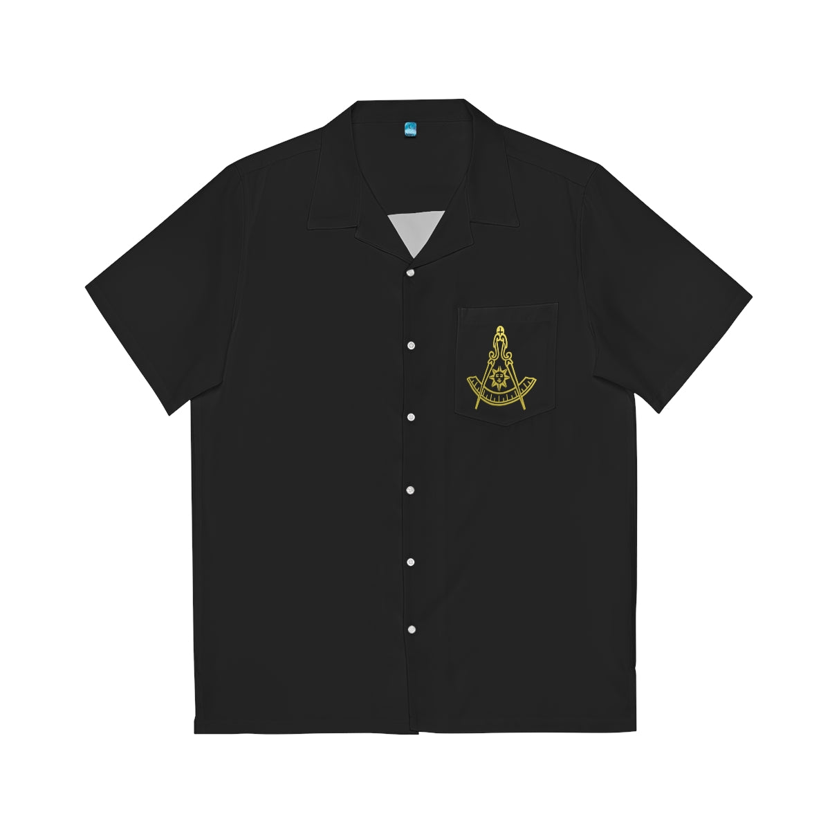 Past Master Blue Lodge California Regulation T-Shirt - Black - Bricks Masons
