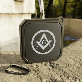 Master Mason Blue Lodge Bluetooth Speaker - Waterproof Square & Compass G - Bricks Masons