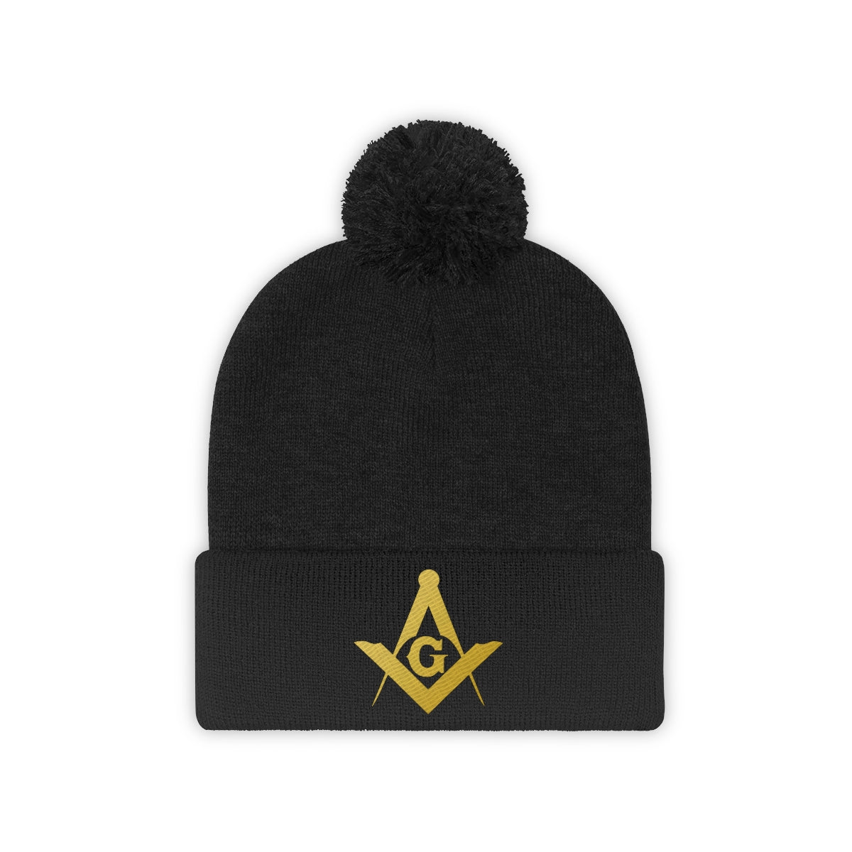 Master Mason Blue Lodge Beanie - Pom Pom in Various Colors - Bricks Masons