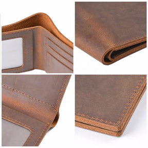 Widows Sons Wallet - Genuine Leather Bifold - Bricks Masons