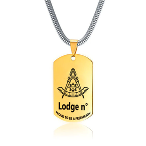 Past Master Blue Lodge California Regulation Necklace - (Various Colors) - Bricks Masons