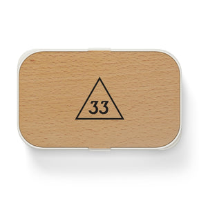 33rd Degree Scottish Rite Lunch Box - Wooden Lid - Bricks Masons