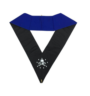 Inside Sentinel Blue Lodge Collar - Royal Blue - Bricks Masons
