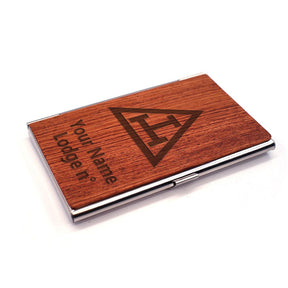 Royal Arch Chapter Business Card Holder - (RFID Protection) - Bricks Masons