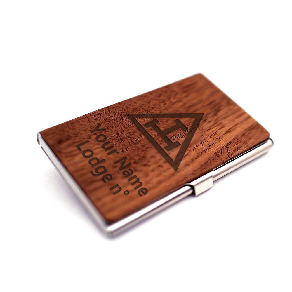 Royal Arch Chapter Business Card Holder - (RFID Protection) - Bricks Masons