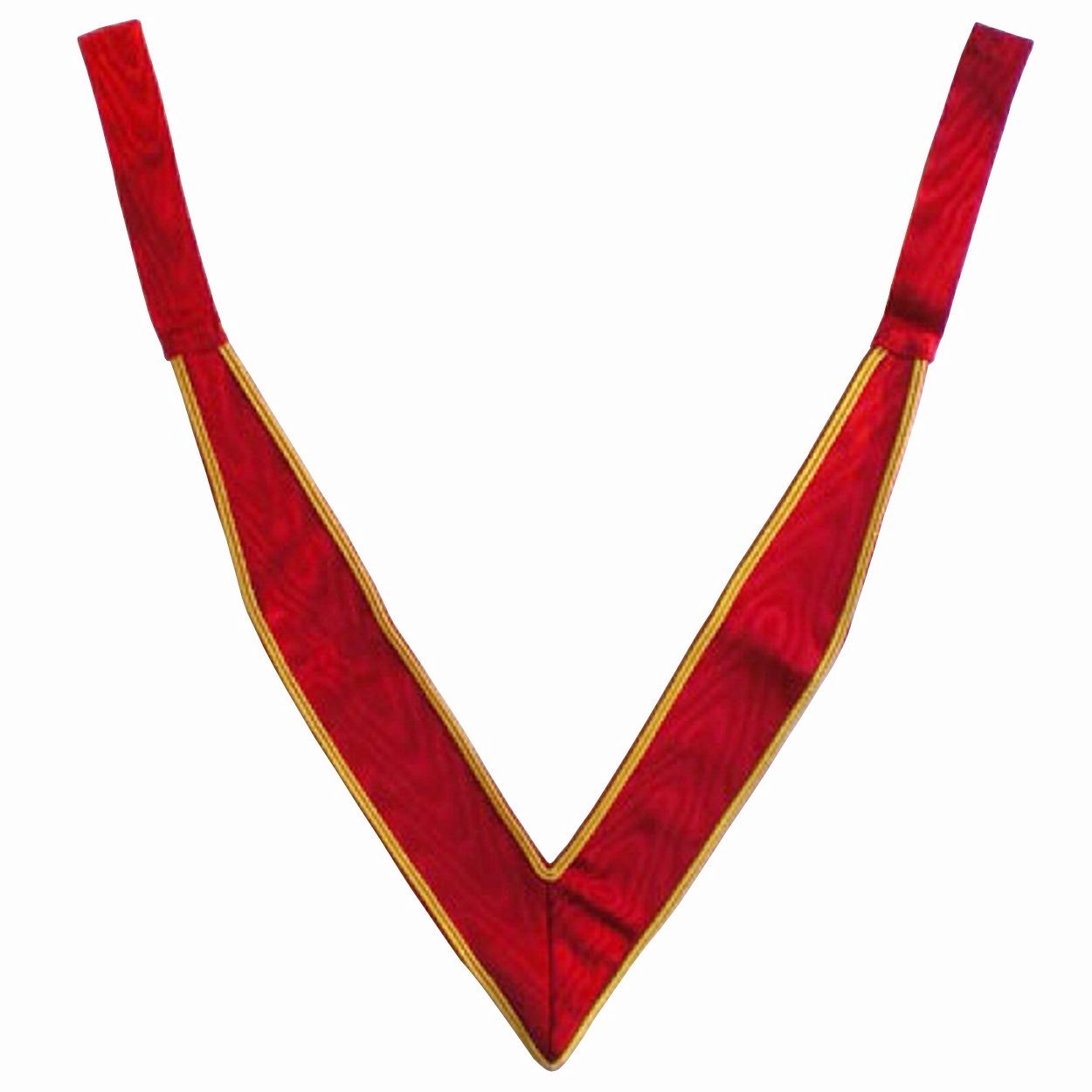 32nd Degree Scottish Rite Collarette - Red Moire - Bricks Masons