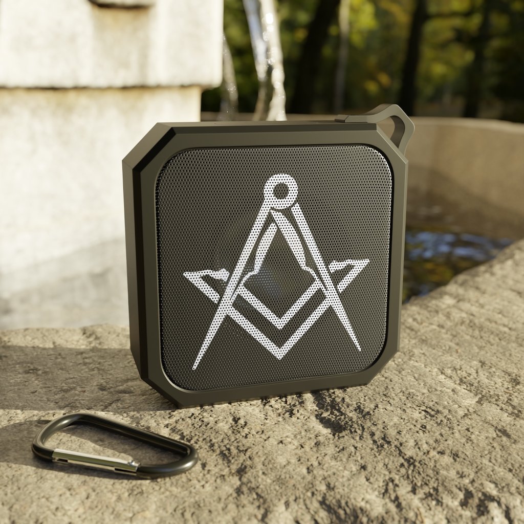 Master Mason Blue Lodge Bluetooth Speaker - Bluetooth Square & Compass - Bricks Masons