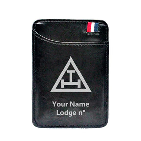 Royal Arch Chapter Wallet - Black & Brown - Bricks Masons