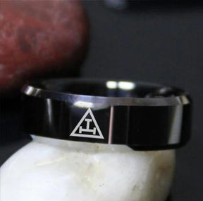 Royal Arch Chapter Ring - Black Tungsten - Bricks Masons