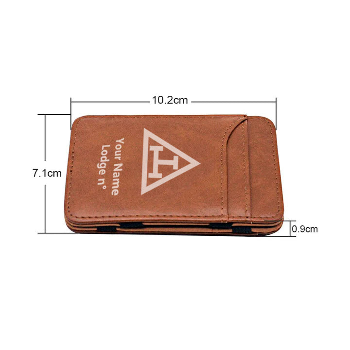 Royal Arch Chapter Wallet - Black & Brown - Bricks Masons