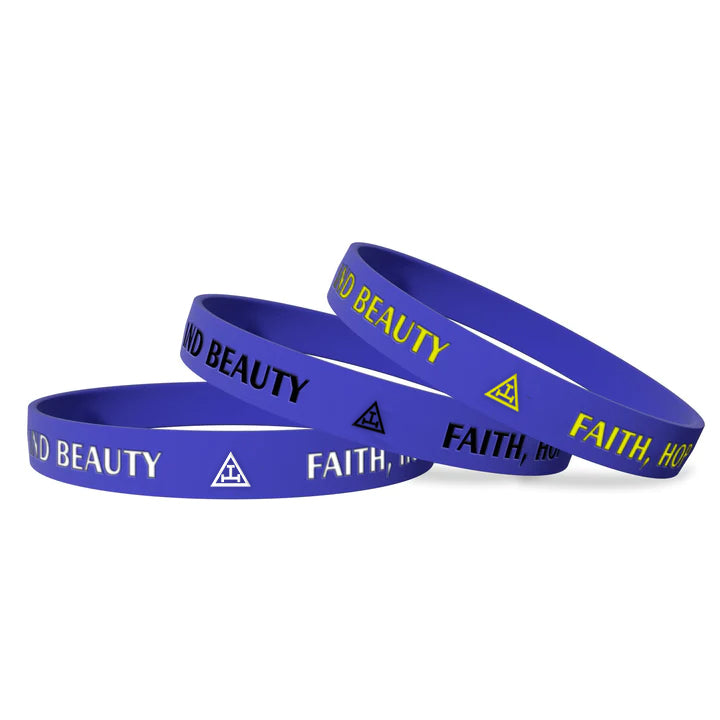 Royal Arch Chapter Bracelet - Various Silicone Colors - Bricks Masons