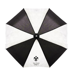 33rd Degree Scottish Rite Umbrella - Wings Down Three Folding Windproof - Bricks Masons