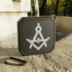 Master Mason Blue Lodge Bluetooth Speaker - Black with Square & Compass G - Bricks Masons