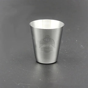 33rd Degree Scottish Rite Cups - Wings Down Stainless Steel - Bricks Masons