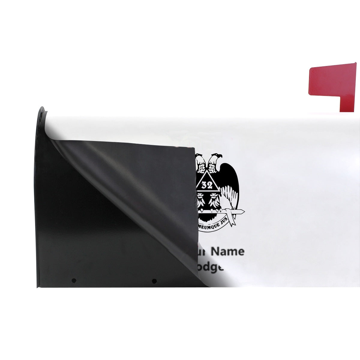 32nd Degree Scottish Rite Mailbox Cover - Wings Down Magnetic & Waterproof - Bricks Masons